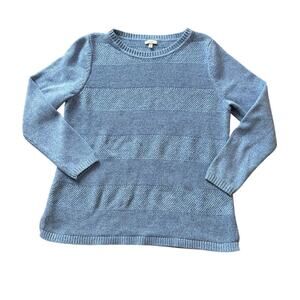 TALBOTS Light Blue, 100% Cotton sweater, size XL, Lightweight